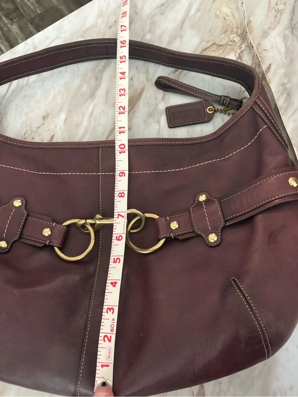 Coach Ergo Hobo Horsebit Hobo Shoulder Bag, in a burgundy E0793-11262 RARE!!